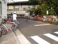 5b bikes outside Jujo station