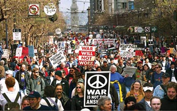 February 16 Peace Rally, San Francisco
