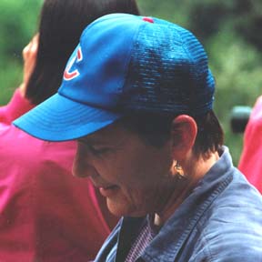 Mary in Cubbies cap