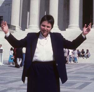 Mary at US Supreme Ct 1987