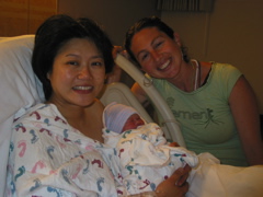 with doula Amanda