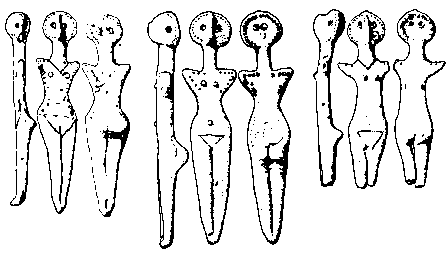neolithic dolls from girl's grave