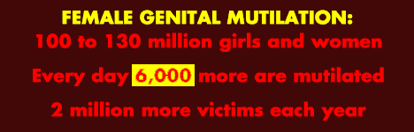 poster: 6,000 mutilated each day