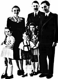 Hitler/Goebbels with family