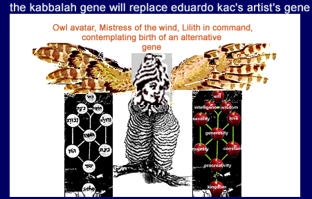 the kabbalah gene will replace eduardo kac's artist's gene