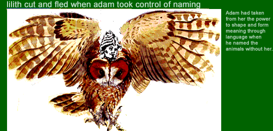 lilith cut and fled when adam took control of naming