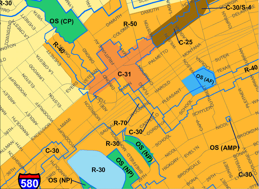 Dimond zone map