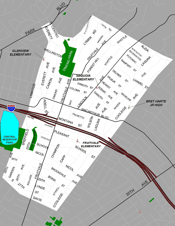 Dimond neighborhood map