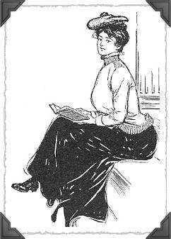 Sketch of Woman with Book