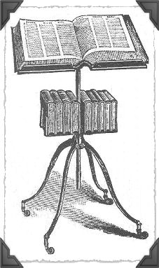 Drawing of Tome on Bookstand